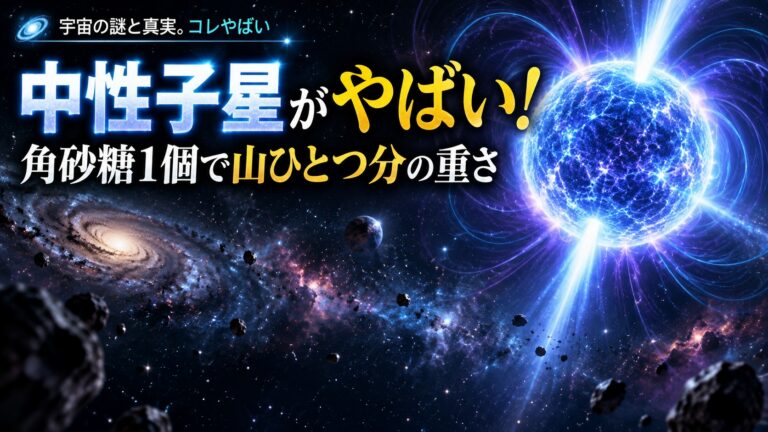 中性子星がやばい！角砂糖1個で山ひとつ分の重さになる天体