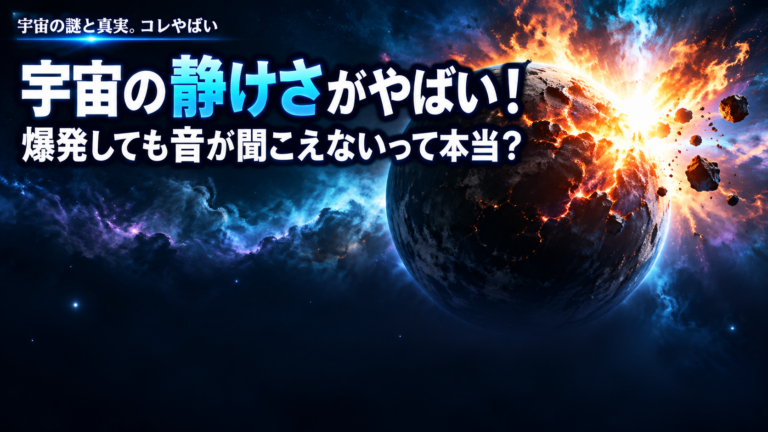 宇宙の静けさがやばい！爆発しても音が聞こえないって本当？