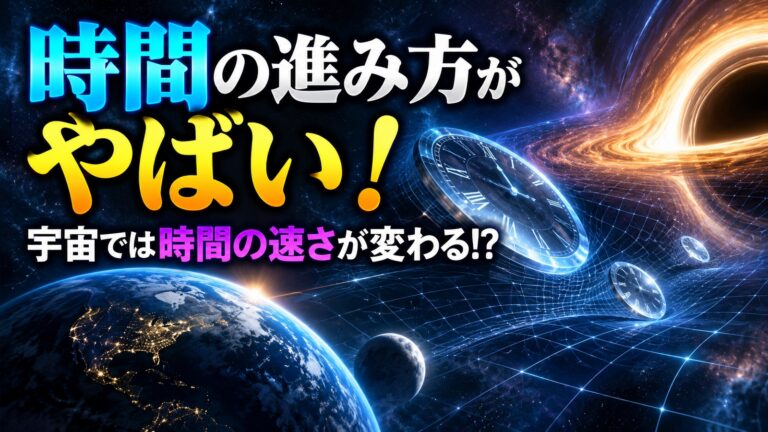 時間の進み方がやばい！宇宙では場所によって時間の速さが変わる