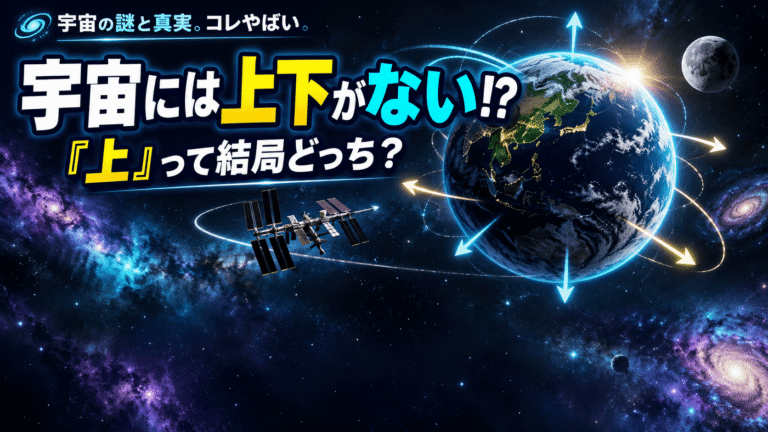 宇宙には上下がないってやばい！「上」って結局どっち？