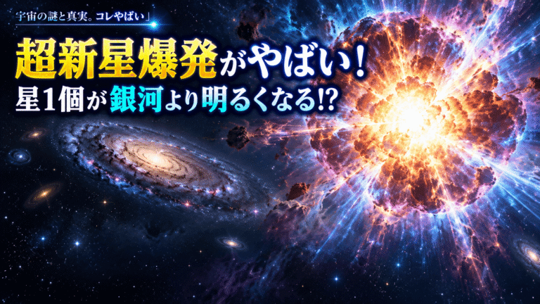 超新星爆発がやばい！星が最後に銀河より明るくなるってどういうこと？